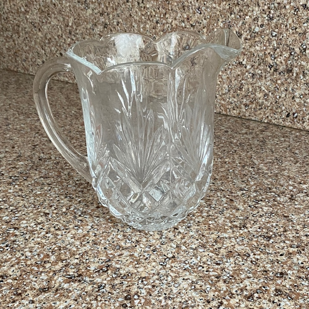 Elegant Clear Glass Pitcher